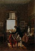Jean Alaux L'Atelier de Picot a la Villa Medicis oil painting reproduction